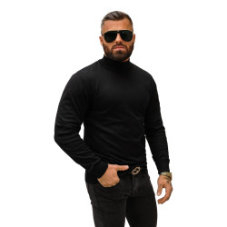 Melns džemperis ar augstu apkakli Oscar Melns džemperis ar augstu apkakli Oscar