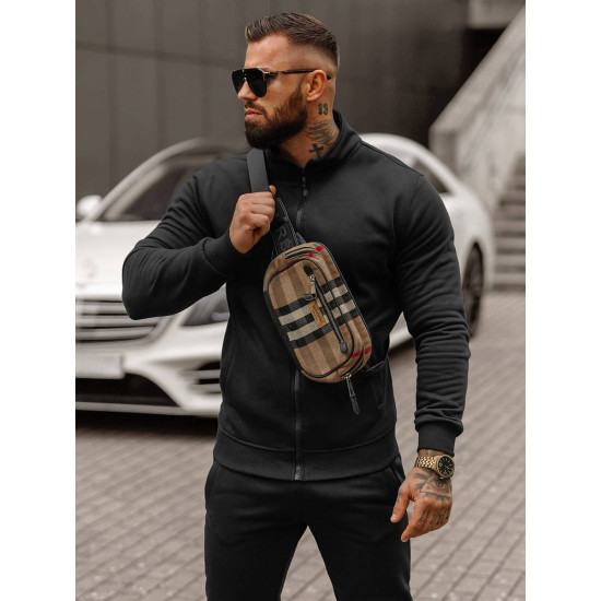 Black men's tracksuit Armin JS/68C10385/3Z - For men Black men's tracksuit Armin JS/68C10385/3Z
