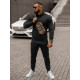 Black men's tracksuit Armin JS/68C10385/3Z - For men Black men's tracksuit Armin JS/68C10385/3Z