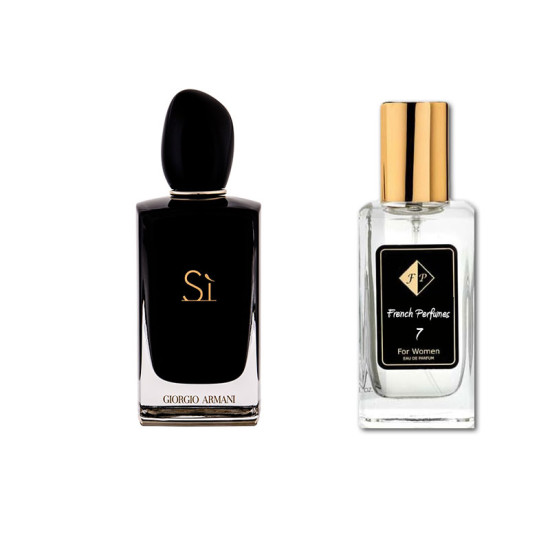 No7 smaržas, ko iedvesmojis Armani - Si Intense 33 ml EDP FP7-33 - Franču smaržas No7 smaržas, ko iedvesmojis Armani - Si Intense 33 ml EDP FP7-33 French Perfumes
