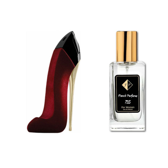 Nr715 smaržas, ko iedvesmoja Herrera - Good Girl Velvet Fatale 60 ml EDP FP715-60 - Franču smaržas Nr715 smaržas, ko iedvesmoja Herrera - Good Girl Velvet Fatale 60 ml EDP FP715-60 French Perfumes
