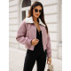 Pink jacket with white fur Edit O/81326 - For women Pink jacket with white fur Edit O/81326