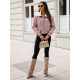 Pink jacket with white fur Edit O/81326 - For women Pink jacket with white fur Edit O/81326