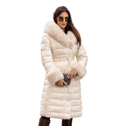 Sieviešu balts mētelis Karum Sieviešu balts mētelis Karum