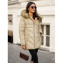 Sieviešu ziemas jaka Emelin brūna Sieviešu ziemas jaka Emelin brūna