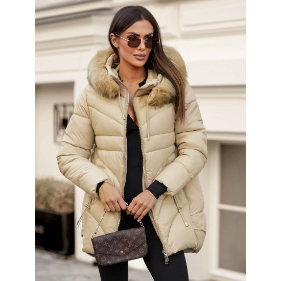 Sieviešu ziemas jaka Emelin brūna JS/5M3257/62 - Rīcība Sieviešu ziemas jaka Emelin brūna JS/5M3257/62