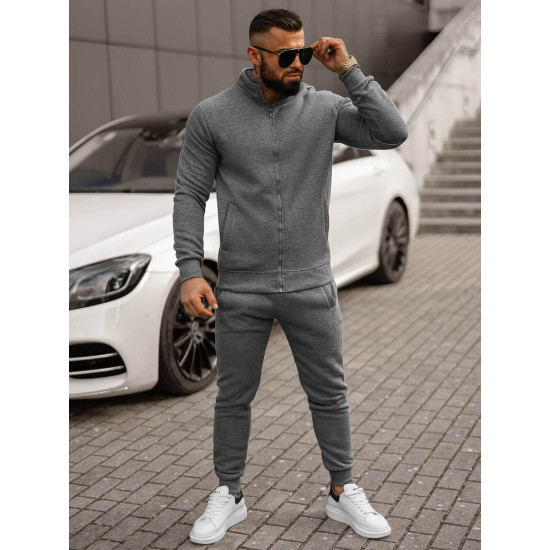 Tumši pelēks vīriešu treniņtērps Armin JS/68C10385/5Z - Vīriešiem Tumši pelēks vīriešu treniņtērps Armin JS/68C10385/5Z