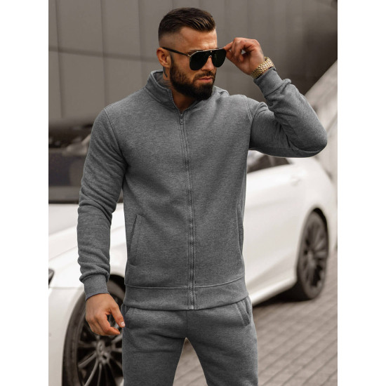Tumši pelēks vīriešu treniņtērps Armin JS/68C10385/5Z - Vīriešiem Tumši pelēks vīriešu treniņtērps Armin JS/68C10385/5Z