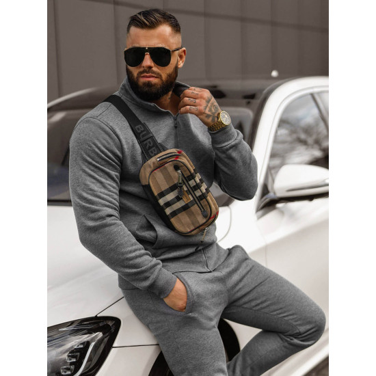 Tumši pelēks vīriešu treniņtērps Armin JS/68C10385/5Z - Vīriešiem Tumši pelēks vīriešu treniņtērps Armin JS/68C10385/5Z