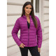 Dark pink quilted jacket Sofia JS/11Z8170 - For women Dark pink quilted jacket Sofia JS/11Z8170