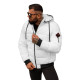 Vīriešu balta ziemas jaka Martim JS/31M5031/281 - Vīriešu jakas un mēteļi Vīriešu balta ziemas jaka Martim JS/31M5031/281