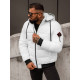 Vīriešu balta ziemas jaka Martim JS/31M5031/281 - Vīriešu jakas un mēteļi Vīriešu balta ziemas jaka Martim JS/31M5031/281