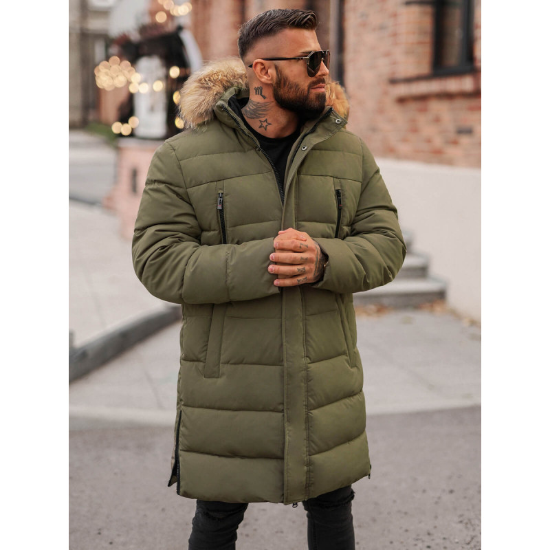 Vīriešu haki krāsas ziemas jaka Fred JS/25M9803/136