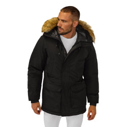 Vīriešu melna ziemas jaka Anton Vīriešu melna ziemas jaka Anton