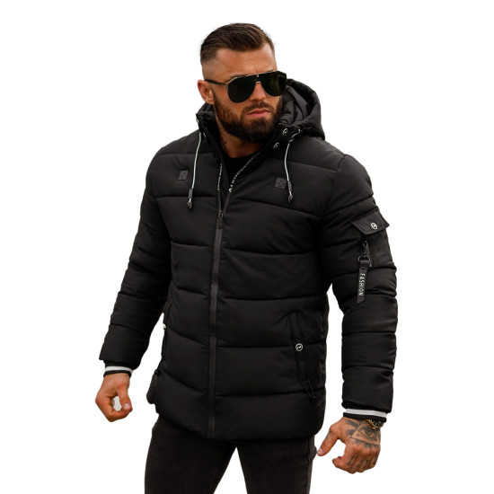 Vīriešu melna ziemas jaka Arte JS/57M7502/392