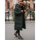 Men's dark green winter jacket Bruno JS/19M1290/136 - Men's Jackets and Coats Men's dark green winter jacket Bruno JS/19M1290/136