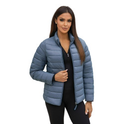 Zila stepēta jaka Sofia Zila stepēta jaka Sofia