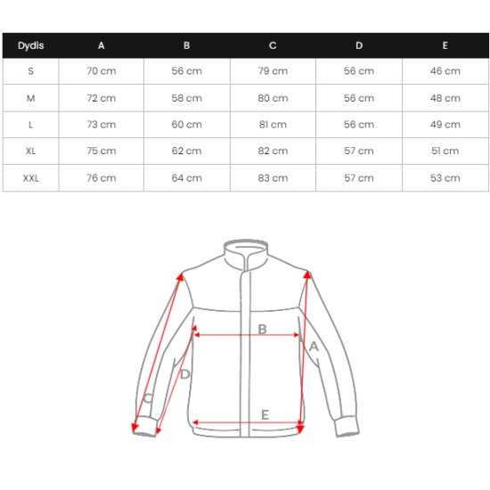 Vīriešu sarkana ziemas jaka Vitor O/M798Z