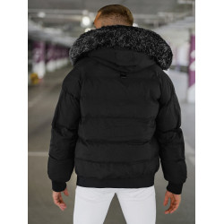 Men's black winter jacket Vitor