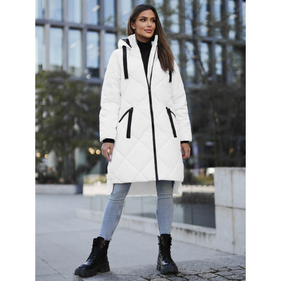 Balta gara ziemas jaka Steper JS/5M3168/281Z - Rīcība Balta gara ziemas jaka Steper JS/5M3168/281Z