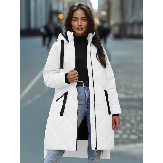 Balta gara ziemas jaka Steper JS/5M3168/281Z - Rīcība Balta gara ziemas jaka Steper JS/5M3168/281Z