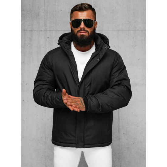 Juoda vyriška žieminė striukė Gamol JS/91M9906/392Z - Rīcība Juoda vyriška žieminė striukė Gamol JS/91M9906/392Z