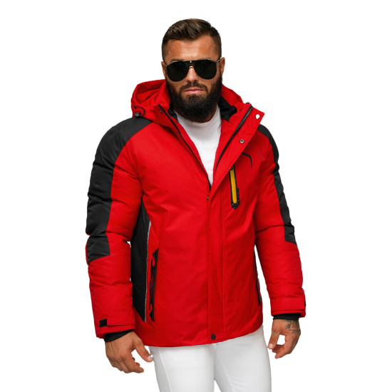 Sarkana vīriešu ziemas jaka Zerol JS/91M9905/270 - Vīriešu jakas un mēteļi Sarkana vīriešu ziemas jaka Zerol JS/91M9905/270