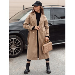 Sieviešu brūns mētelis Cameli Sieviešu brūns mētelis Cameli