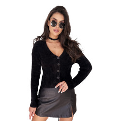 Sieviešu melns džemperis Lili Sieviešu melns džemperis Lili