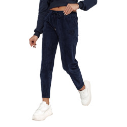 Sieviešu samta ikdienas bikses tumši zilā krāsā Velvi Sieviešu samta ikdienas bikses tumši zilā krāsā Velvi