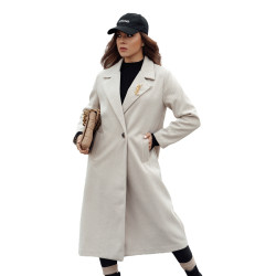 Sieviešu smilškrāsas krāsas mēteļi Abel Sieviešu smilškrāsas krāsas mēteļi Abel