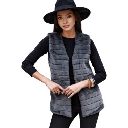 Sieviešu tumši pelēka veste Drel Sieviešu tumši pelēka veste Drel