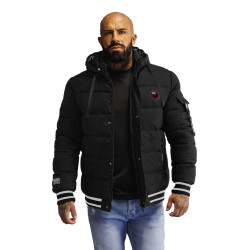 Vīriešu melna stepēta jaka Aibel Vīriešu melna stepēta jaka Aibel