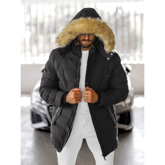 Vīriešu melna ziemas jaka Tulen JS/5M3122/392Z
