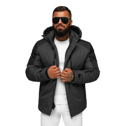 Vīriešu tumši pelēka ziemas jaka Sodel Vīriešu tumši pelēka ziemas jaka Sodel