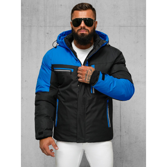 Vīriešu zila jaka Sater JS/91M9903/184Z - Vīriešu jakas un mēteļi Vīriešu zila jaka Sater JS/91M9903/184Z