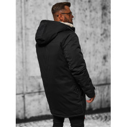 Vīriešu melna ziemas jaka Optin Vīriešu melna ziemas jaka Optin