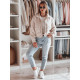 Sieviešu brūna oversize bomber jaka Milina TY4793 - Sievietēm Sieviešu brūna oversize bomber jaka Milina TY4793