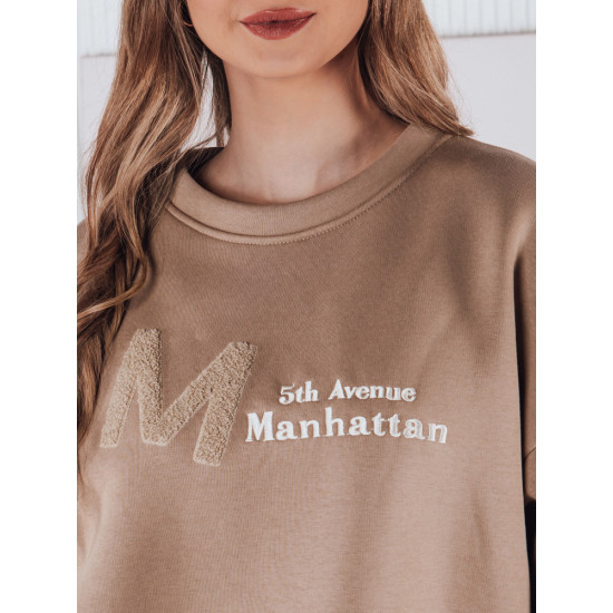 Women's brown jumper Aven BY1355 - Jumpers Women's brown jumper Aven BY1355