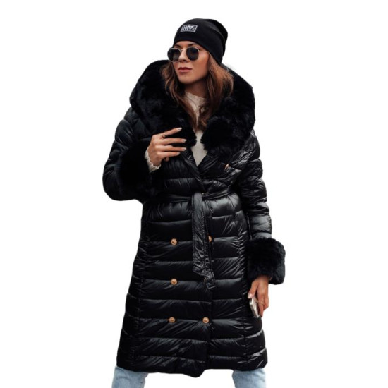 Women's coat with velvet buttons Karum JS/5M3160/392 - For women Women's coat with velvet buttons Karum JS/5M3160/392