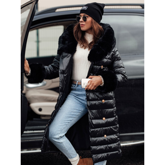 Women's coat with velvet buttons Karum JS/5M3160/392 - For women Women's coat with velvet buttons Karum JS/5M3160/392