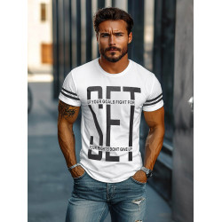Vīriešu balts T-krekls Dont give up  Vīriešu balts T-krekls Dont give up