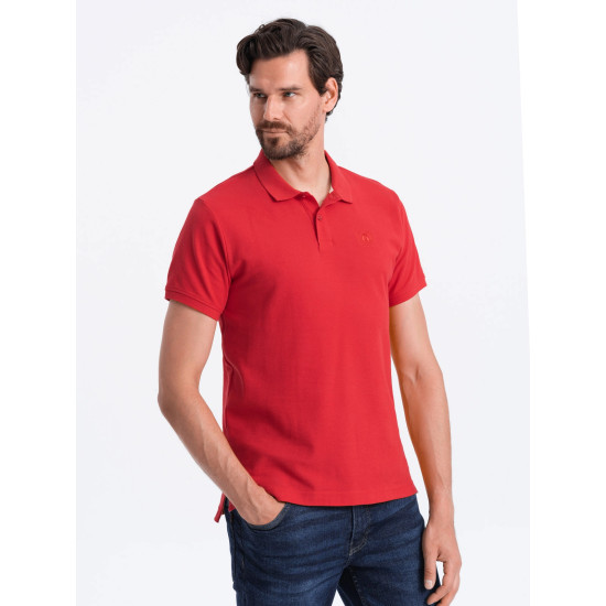 Men's red polo shirt Cristan V22 S1374 - T-shirt Men's red polo shirt Cristan V22 S1374