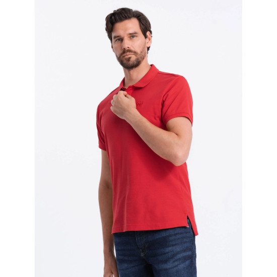 Men's red polo shirt Cristan V22 S1374 - T-shirt Men's red polo shirt Cristan V22 S1374