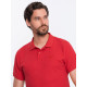 Men's red polo shirt Cristan V22 S1374 - T-shirt Men's red polo shirt Cristan V22 S1374