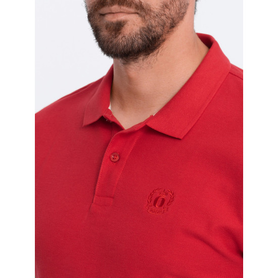 Men's red polo shirt Cristan V22 S1374 - T-shirt Men's red polo shirt Cristan V22 S1374