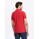 Men's red polo shirt Cristan V22 S1374 - T-shirt Men's red polo shirt Cristan V22 S1374