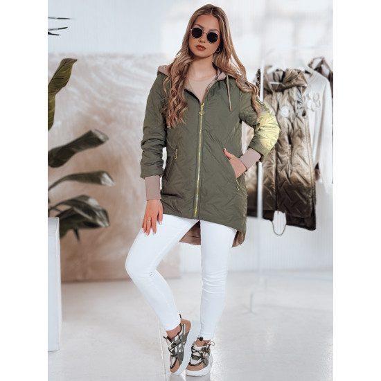 Green women's quilted jacket Merina TY4816 - For women Green women's quilted jacket Merina TY4816