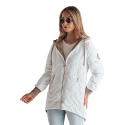 Balta sieviešu stepēta jaka Merina Balta sieviešu stepēta jaka Merina