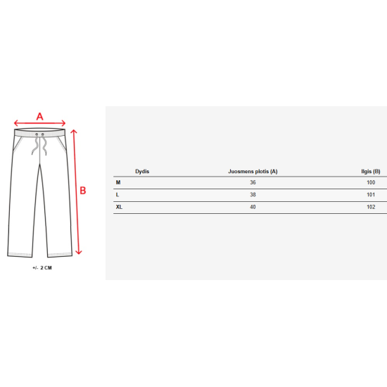 Men's casual trousers Klorun in red UX4442 - Action Men's casual trousers Klorun in red UX4442